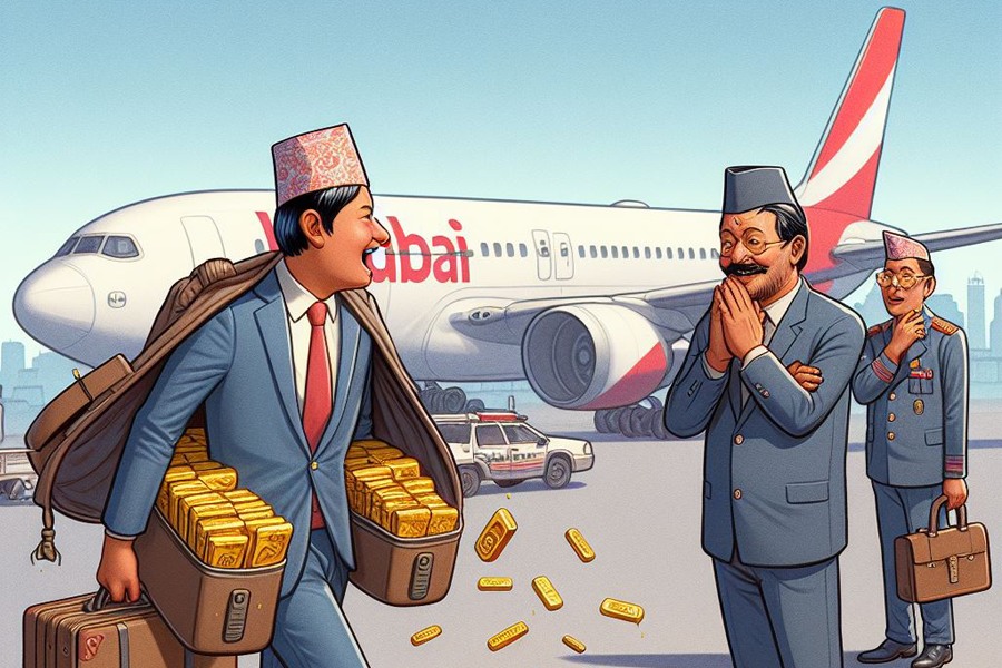 Read more about the article रोकिएन विमानस्थलबाटै श्रृंखलाबद्ध सुन तस्करी