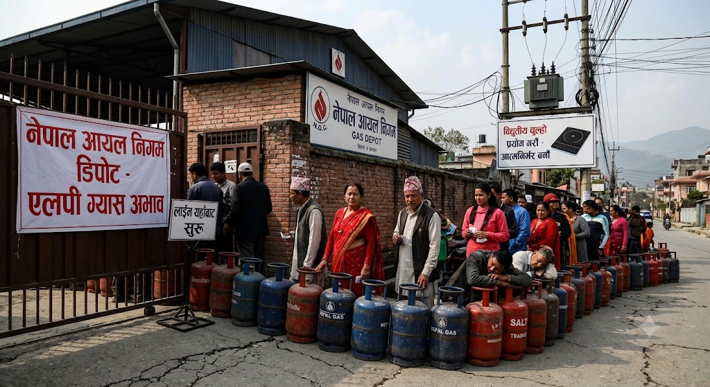 Read more about the article नेपालमा खाना पकाउने ग्यास (LPG) को सङ्कट, यसका असर र दीर्घकालीन समाधानका उपायहरू